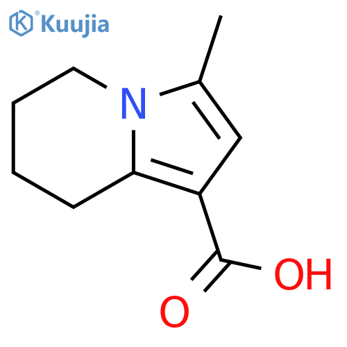 3-methyl-5,6,7,8-tetrahydroindolizine-1-carboxylic acid structure