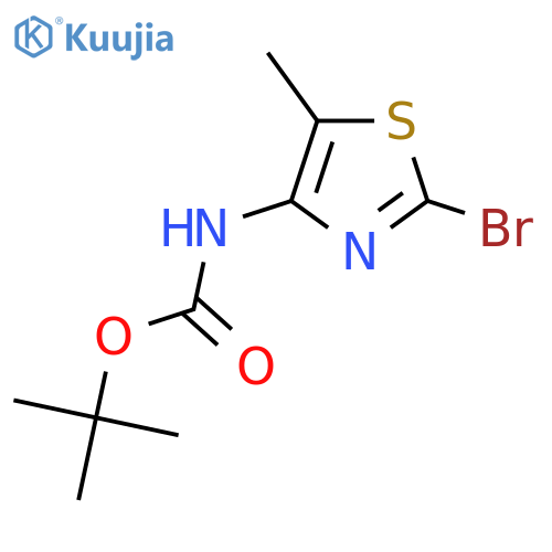 Tert-Butyl (2-bromo-5-methylthiazol-4-yl)carbamate structure