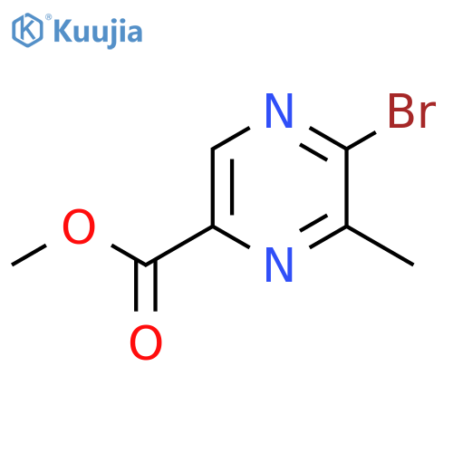 Methyl 5-bromo-6-methylpyrazine-2-carboxylate structure