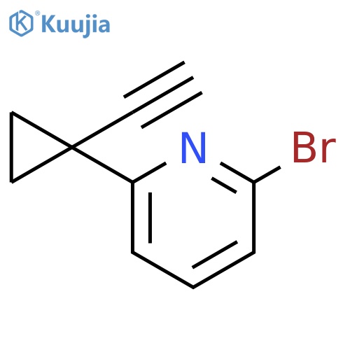Pyridine, 2-bromo-6-(1-ethynylcyclopropyl)- structure