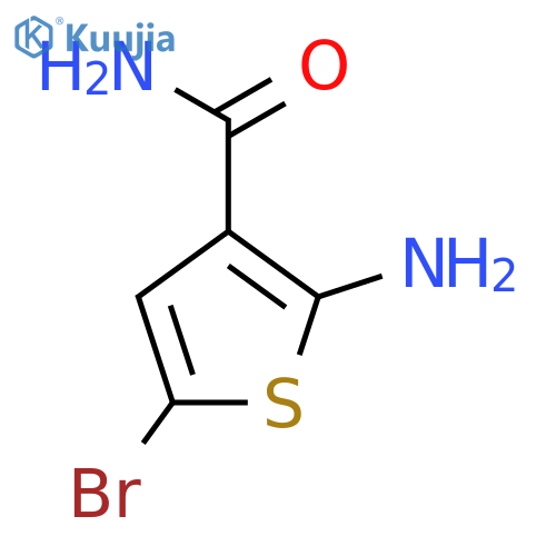 2-Amino-5-bromothiophene-3-carboxamide structure