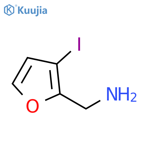 2-Furanmethanamine, 3-iodo- structure