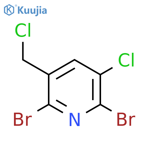 2,6-Dibromo-3-chloro-5-(chloromethyl)pyridine structure