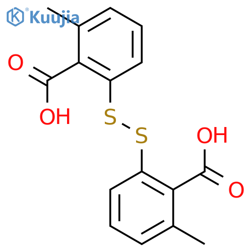 Benzoic acid, 2,2'-dithiobis[6-methyl- structure