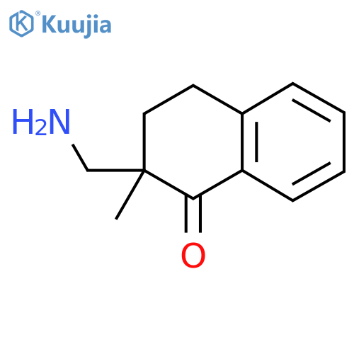 2-(Aminomethyl)-2-methyl-1,2,3,4-tetrahydronaphthalen-1-one structure