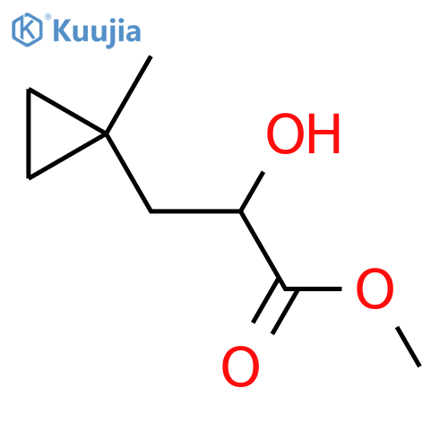 Methyl 2-hydroxy-3-(1-methyl-cyclopropyl)propanoate structure