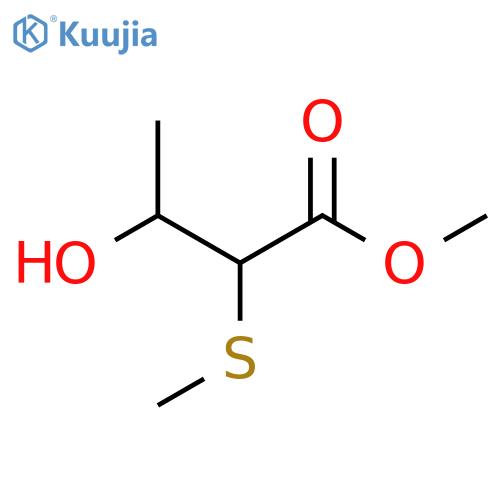 Methyl 3-hydroxy-2-methylsulfanylbutanoate structure