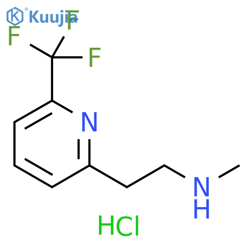 N-METHYL-2-(6-(TRIFLUOROMETHYL)PYRIDIN-2-YL)ETHANAMINE HCL structure