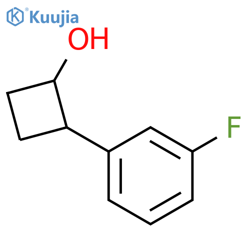 Cyclobutanol, 2-(3-fluorophenyl)- structure