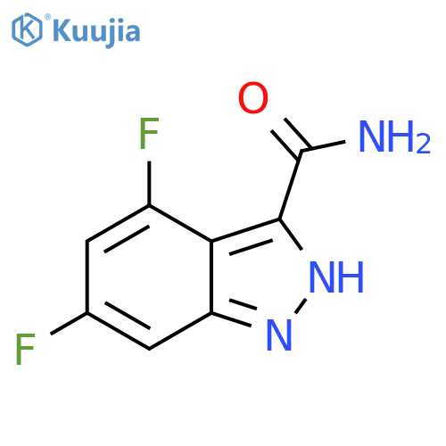 2H-Indazole-3-carboxamide, 4,6-difluoro- structure