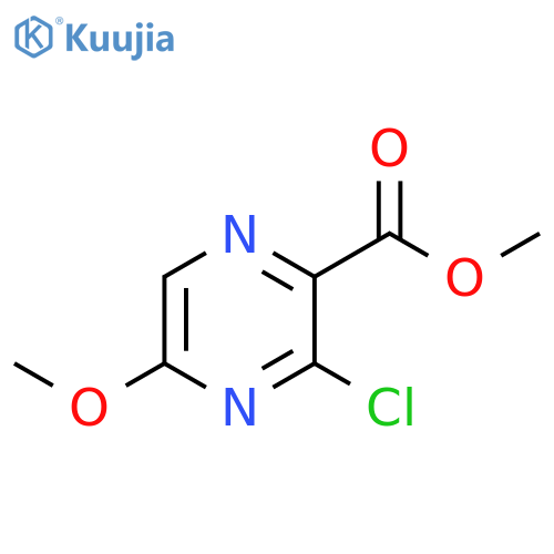 2-Pyrazinecarboxylic acid, 3-chloro-5-methoxy-, methyl ester structure