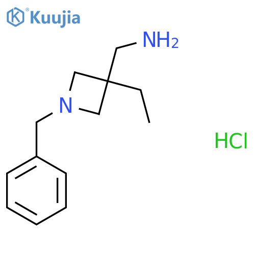 (1-Benzyl-3-ethylazetidin-3-YL)methanamine hcl structure
