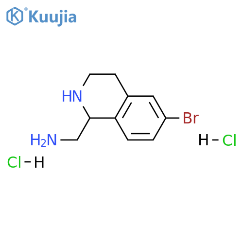 (6-BROMO-1,2,3,4-TETRAHYDROISOQUINOLIN-1-YL)METHANAMINE 2HCL structure