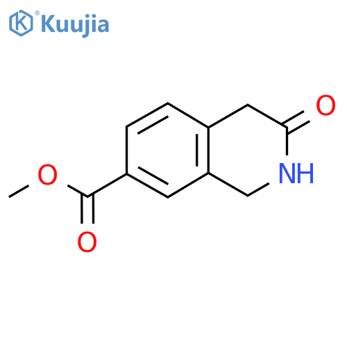 Methyl 3-oxo-2,4-dihydro-1H-isoquinoline-7-carboxylate structure