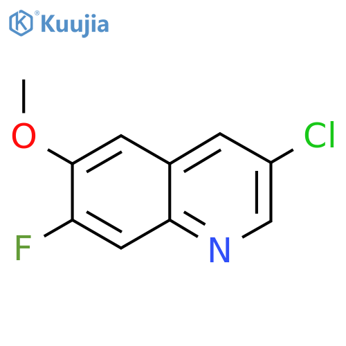 3-Chloro-7-fluoro-6-methoxyquinoline structure