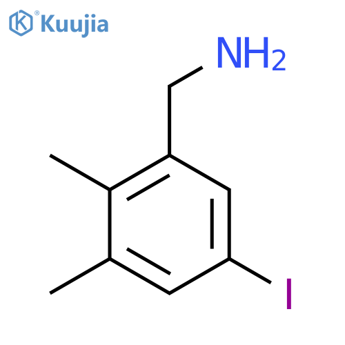 (5-Iodo-2,3-dimethylphenyl)methanamine structure