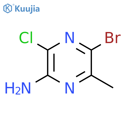 5-Bromo-3-chloro-6-methylpyrazin-2-amine structure