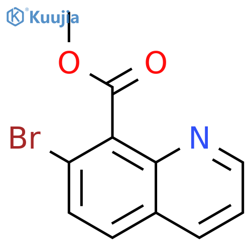 8-Quinolinecarboxylic acid, 7-bromo-, methyl ester structure