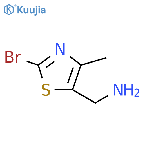 1-(2-bromo-4-methyl-1,3-thiazol-5-yl)methanamine structure