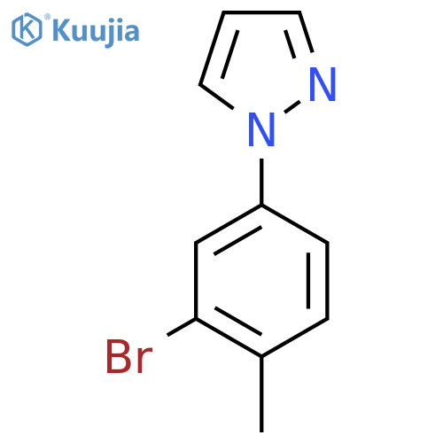1-(3-Bromo-4-methylphenyl)-1H-pyrazole structure