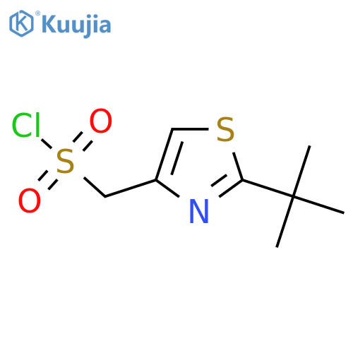(2-tert-Butyl-1,3-thiazol-4-yl)methanesulfonyl chloride structure