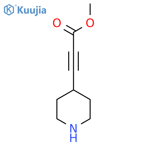Methyl 3-(piperidin-4-yl)propiolate structure
