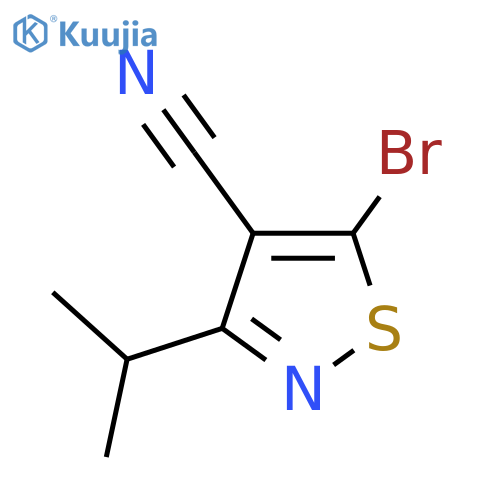 5-Bromo-3-isopropylisothiazole-4-carbonitrile structure