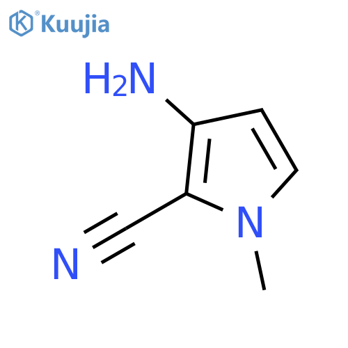 1H-Pyrrole-2-carbonitrile, 3-amino-1-methyl- structure
