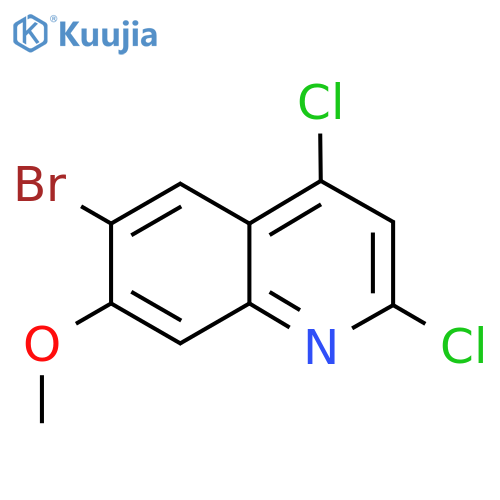 6-Bromo-2,4-dichloro-7-methoxyquinoline structure