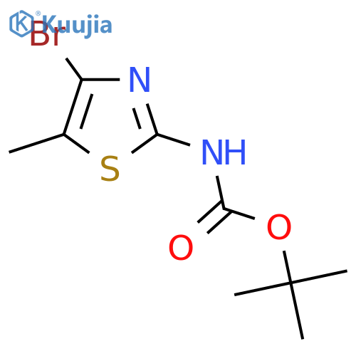 Tert-Butyl (4-bromo-5-methylthiazol-2-yl)carbamate structure