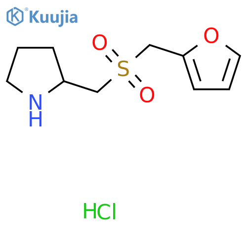 2-[(Furan-2-ylmethyl)sulfonylmethyl]pyrrolidine hydrochloride structure