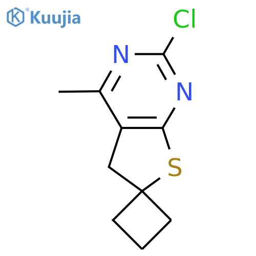 2'-Chloro-4'-methyl-5'H-spiro[cyclobutane-1,6'-thieno[2,3-D]pyrimidine] structure