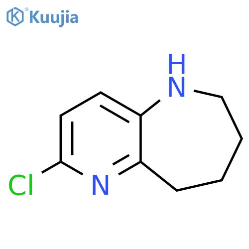 5H-Pyrido[3,2-b]azepine, 2-chloro-6,7,8,9-tetrahydro- structure