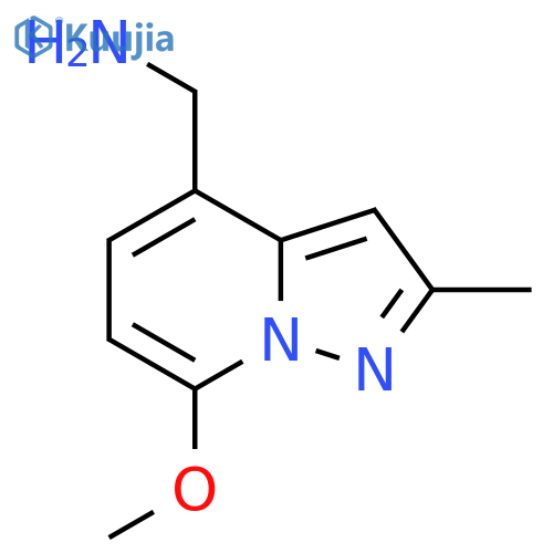 (7-Methoxy-2-methylpyrazolo[1,5-A]pyridin-4-YL)methanamine structure