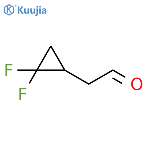 2-(2,2-difluorocyclopropyl)acetaldehyde structure