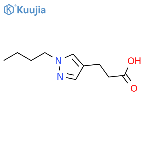 3-(1-Butyl-1H-pyrazol-4-yl)propanoic acid structure