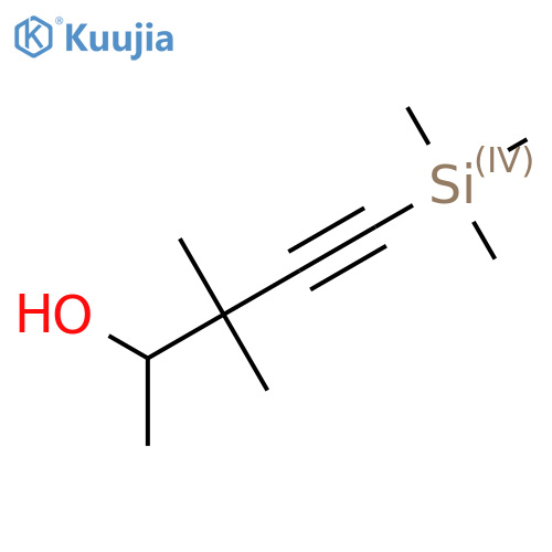 3,3-Dimethyl-5-trimethylsilylpent-4-yn-2-ol structure