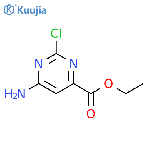 4-Pyrimidinecarboxylic acid, 6-amino-2-chloro-, ethyl ester structure