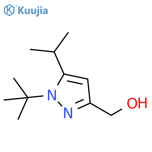 1H-Pyrazole-3-methanol, 1-(1,1-dimethylethyl)-5-(1-methylethyl)- structure