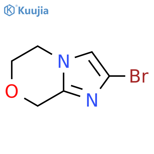 2-bromo-5H,6H,8H-imidazo[2,1-c][1,4]oxazine structure