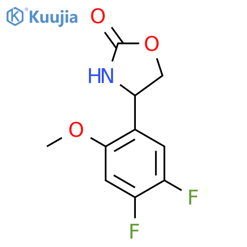 4-(4,5-Difluoro-2-methoxyphenyl)-1,3-oxazolidin-2-one structure