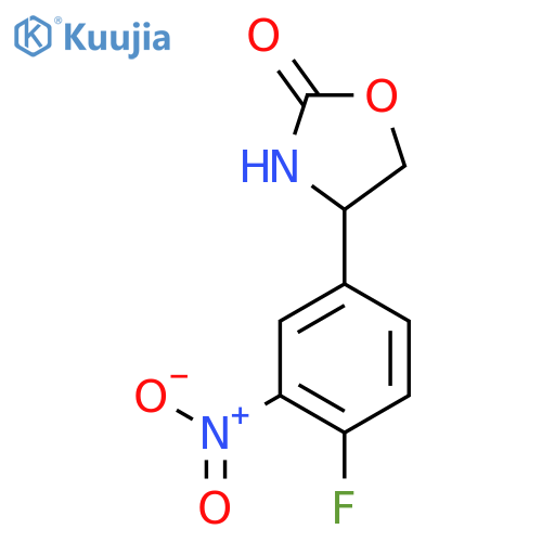 4-(4-Fluoro-3-nitrophenyl)-1,3-oxazolidin-2-one structure