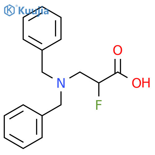 Propanoic acid, 3-[bis(phenylmethyl)amino]-2-fluoro- structure