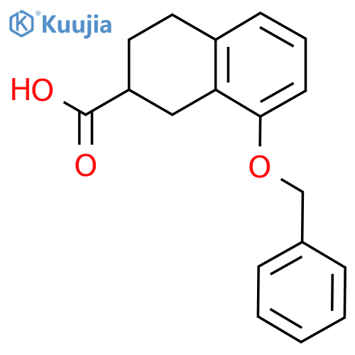 8-(Benzyloxy)-1,2,3,4-tetrahydronaphthalene-2-carboxylic acid structure