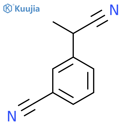 3-(1-Cyanoethyl)benzonitrile structure