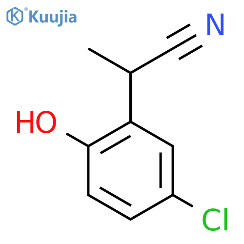 2-(5-Chloro-2-hydroxyphenyl)propanenitrile structure