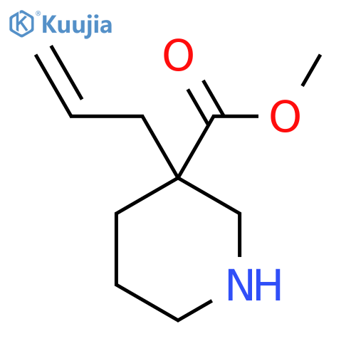 Methyl 3-prop-2-enylpiperidine-3-carboxylate structure