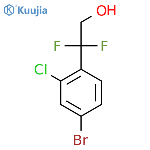 2-(4-Bromo-2-chlorophenyl)-2,2-difluoroethanol structure