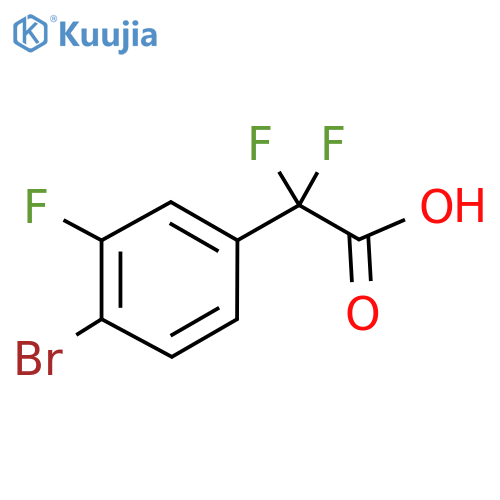 2-(4-bromo-3-fluorophenyl)-2,2-difluoroacetic acid structure