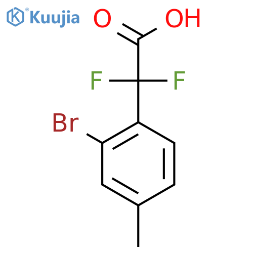 2-(2-Bromo-4-methylphenyl)-2,2-difluoroacetic acid structure